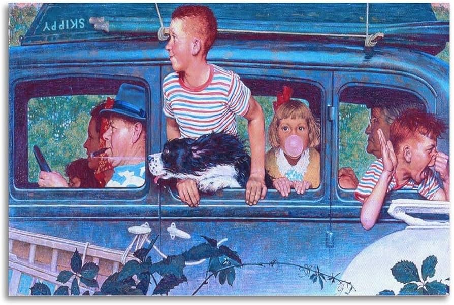 Amazon｜ノーマン・ロックウェルのポスターと版画《Going And